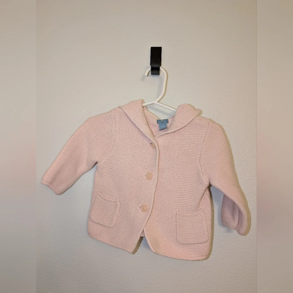 Baby GAP Soft Pink Kids Knit Jacket Size 6-12 Months
